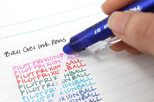 PILOT FriXion Clicker Erasable, Refillable & Retractable Gel Ink Pens, Fine Point, Blue Ink, 2-Pack (31461) - color: Blue, size: 2 Count (Pack of 1), style: Gel Pens