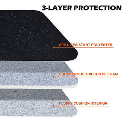 RAINYEAR 15 inch Laptop Sleeve Carrying Case with Handle & Pocket, Black | Protective Padded Polyester Laptop Sleeve Case Briefcase for 15 Inch MacBook Air/Pro , 15 inch Surface Laptop 3/4 - color: Black, size: 15"-15.4"