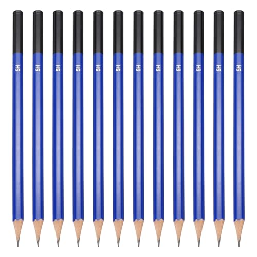 PATIKIL 5H Drawing Pencils for Sketching, 12PCS Sketch Pencils for Drawing Art Pencils Graphite Wood Pre-sharpened for Drawing Sketching Artists, 5H Pencils - size: 1 Count (Pack of 1), style: 5H