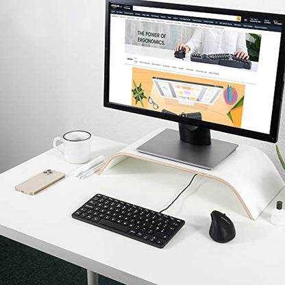 Perixx PERIBOARD-432 Wired Mini USB Keyboard - X Type Scissor Keys - Big Print Keys - US English, Black - style: Wired USB