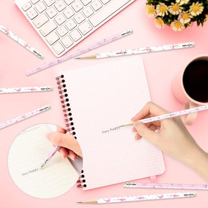 Xqumoi 60Pcs Dance Ballet Pencils with Eraser - Ballerina Theme #2 HB Pencils, School Classroom Student Rewards Back to School Office Supply Party Goodie Bag Fillers Stuffers Birthday Party Favors - style: Dance Ballet