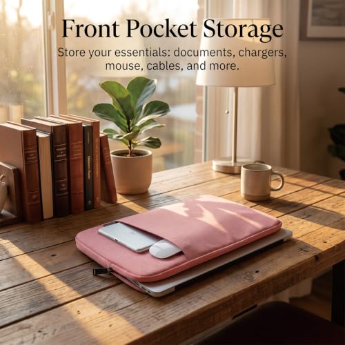 CAAORDKSO 11.6-12.3 Inch Laptop Sleeve for Lenovo 11.6" 300e 500e Chromebook, Dell Latitude 3190 11.6", Samsung Chromebook Plus 12.2", acer Chromebook Spin 511 11.6", 12-13" Microsoft Surface Pro,Pink - color: Pink