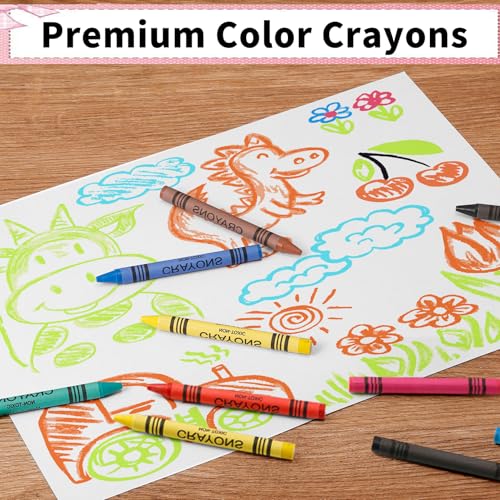 Bulk Crayons, 30 Boxes of 12 Packs Color Crayons, Crayon Bulk, Crayon Individual Packs for Party Favors Restaurants Home Office Supplies(12 Colors)