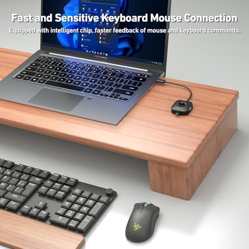 BENFEI USB 3.0 Hub, 4 Ports USB A Splitter Ultra Compact for Mouse, Keyboard, Flash Drive, U Disk, Printer Compatible with Laptop, Desktop PC, Xbox, PS5, and More - style: USB A 4-port Hub