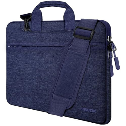 Hseok Laptop Shoulder Bag 13 13.3 14 Inch Case Compatible with MacBook Pro/Neo 14" M5/M4/M3/M2/M1,Mac Air/pro/Neo 13" and Most 13 13.3 14 Notebooks,Spill-Resistant Briefcase,Dark Blue - color: Dark Blue, size: 13-13.5 inch