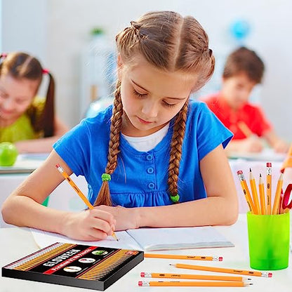 Wood-Cased #2 HB Pencils, 50 Pack Pre-sharpened Pencils for Writing/Drawing/Sketching, Bulk Pack for Office School Classroom Supplies