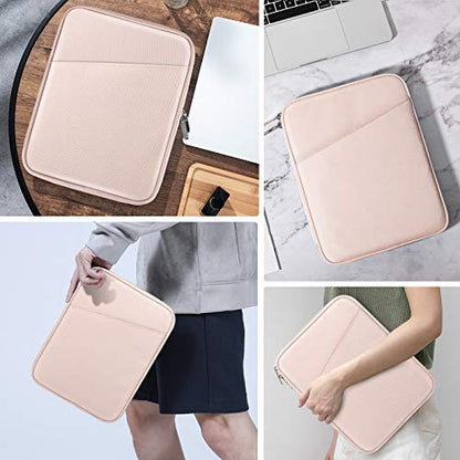 MoKo 9-11 Inch Tablet Sleeve Bag Carrying Case with Accessory Pocket | Fits iPad Air 11-inch M4, iPad Pro 11-inch M5, iPad A16 11-inch, iPad 10/9/8/7th and Tab S9/S8 11-inch, Pink - color: Pink, size: 9-11 Inch