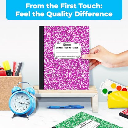 Rosmonde 1000 Pack (Pallet) Composition Notebooks Bulk, Wide Ruled, Pallet of Composition Notebooks, 200 Pages (100 Sheets), 9-3/4 x 7-1/2, Bulk Notebooks for School & Office, 4-7 Days Transit - size: 1000 Pack | Express Pallet