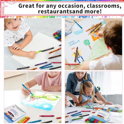 Bulk Crayons, 30 Boxes of 12 Packs Color Crayons, Crayon Bulk, Crayon Individual Packs for Party Favors Restaurants Home Office Supplies(12 Colors)