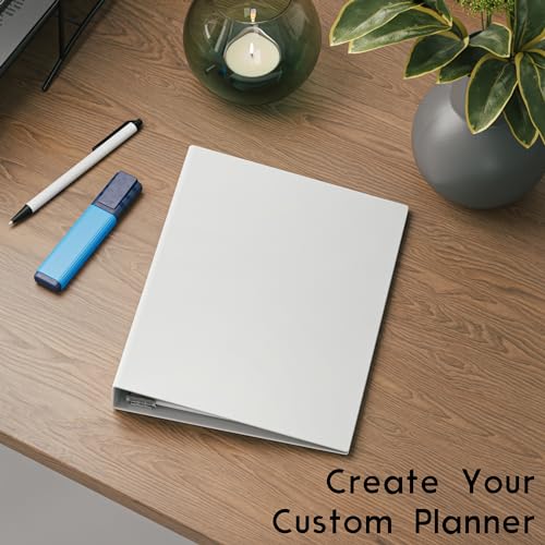 Half Letter Blank Paper, 3-Hole Punched, 250 Sheets/500 Pages, 100 GSM, Printer Paper Binder Refill, 5.5 in. x 8.5 in.