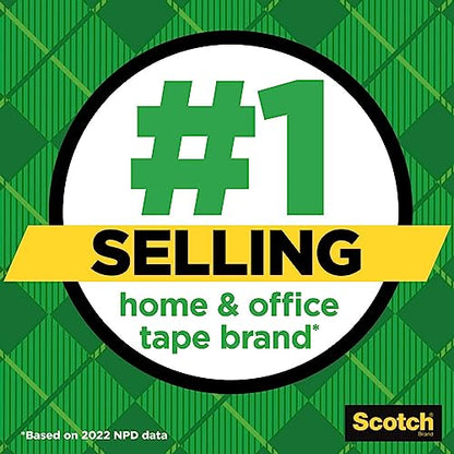 Scotch Magic Tape 2 Rolls, 1/2″ x 450″ Each – Invisible Matte Finish Office Tape (Photo Safe, Write-On) 2-Pack