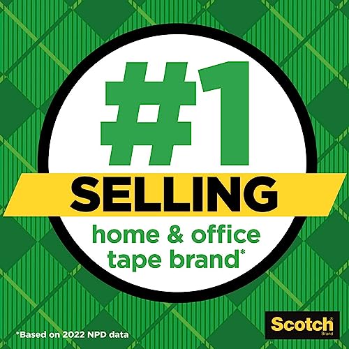 Scotch Magic Tape Refill Rolls, 1/2 in x 800 in, Invisible Matte Finish, Writable, 6 Rolls