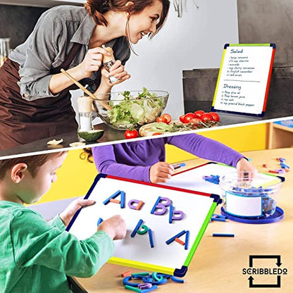 SCRIBBLEDO Colored Frame Magnetic Dry Erase White Board 9" X 12" WHITEBOARD - style: 1CD