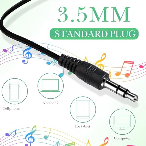 Kanayu 100 Pack Wired Earbuds Bulk for Classroom Ear Headphones Wired Basic Student Earbuds No Microphone with 3.5MM Jack for Class Laptop School Library, Individually Bagged (Green) - color: Green