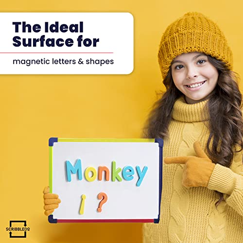 Small White Board Dry Erase Board for Kids Portable 9"x12" Lapboard Travel Drawing Magnetic Mini Whiteboard for Students Teachers School Supplies Small Dry Erase Board for Kids 4 Markers Included - style: Set of 1 Board & 4 Markers