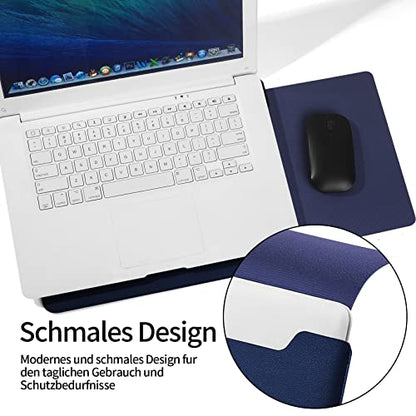 13.3-14" Laptop Sleeve, Blue, Compatible with Laptops 13.3"-14", Protects from Scratches, Water Damage, Multi-Functional Mouse Pad - color: blue