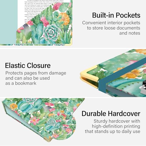 3 Ring Binder 2 Inch for Letter Size 8.5" x 11" Paper, Clipboard Binder with 5 Tabbed Dividers with Pockets, Plastic Folder and 40 Divider Stickers, School and Office Supplies, Cactus Flowers - color: Cactus Flowers, size: 2 Inch