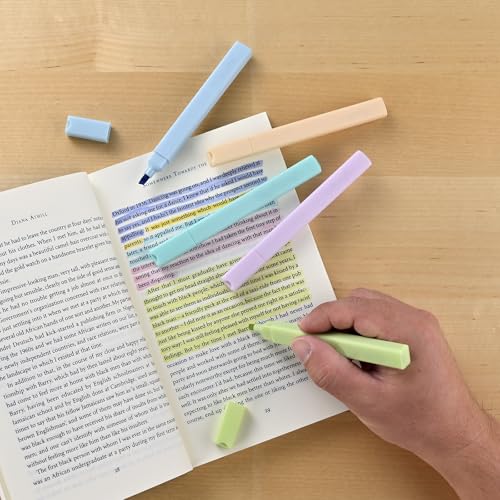 konket- Aesthetic Bible Highlighters No Bleed, Cute Pastel Highlighters, 12 pcs Chisel Tip