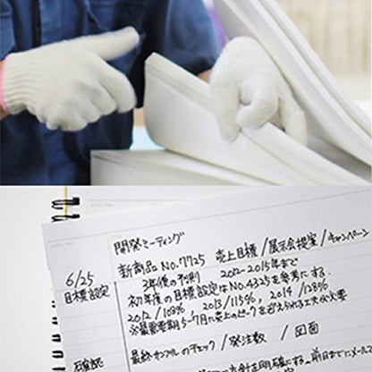 Maruman Mnemosyne Lined Notebook- A5, 8.27" x 6.34", 80 Sheets / 160 Pages, 7mm College Ruled Journal, Perforated Pages & Wire-Bound to Lay Flat, Black, Made in Japan - size: A5 (5.83" x 8.27")
