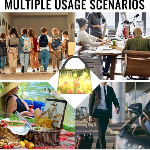 Ocean Lighthouse Lunch Bag for Women, Girls, Kids, Reusable Insulated Lunch Box for Work, Office, Picnic, Travel, School, Gifts - color: Ocean Lighthouse