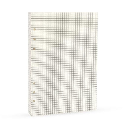 Grid Square Spiral Notebook Refill,A5 Planner Inserts 6 Ring Binder Refill, for Filofax, 90 pages double sided printed, Harphia(A5 5.59 x 8.27'',Gridsquare) - color: Grid Square, size: A5