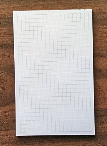 Graph Note Pad, 5" x 8", 50 Sheets, 1/4" Grid Spacing, Heavyweight, Very Nice Paper - size: Graph Note Pad (1/4")