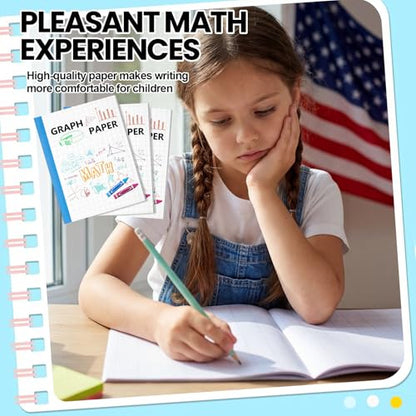Ctosree 3 Pcs Primary Graph Paper for Kids 1 Inch Squares Elementary Math Graph Paper Composition Notebook 8.5 x 11 Inches Quad Ruled Grid Notebook for Kids K-2 School Supplies - size: 1 Inch