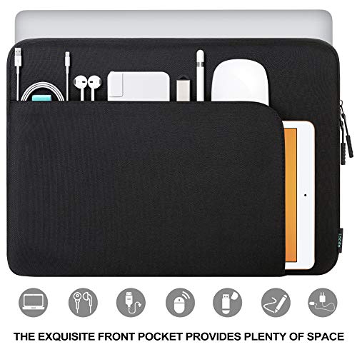 Lacdo Laptop Sleeve Case for 16 inch New MacBook Pro M5 Pro/Max A3428 A3429 (2026), M4/M3/M2/M1 Pro/Max A3403 A3186 A2991 A2780 A2485 A2141 2024-2019 | 15" Surface Laptop 7/6/5/4/3 Computer Bag, Black - color: Black, size: New MacBook Pro 15/16 Inch