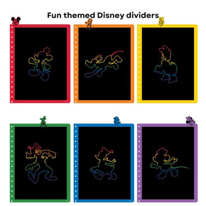 Disney Pride Spiral Tab Journal Diary Notebook, Mickey Mouse Rainbow Pride Journal - style: Disney Pride