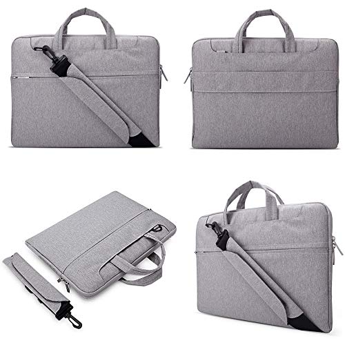 Lacdo 16 inch Laptop Bag for 16 inch New MacBook Pro M5 Pro/Max A3428 A3429 (2026), M4/M3/M2/M1 Pro/Max A3403 A3186 A2991 A2780 A2485 A2141 2024-2019, 15 inch Surface Laptop 7th Computer Bag, Gray - color: Gray, size: New MacBook Pro 16 Inch