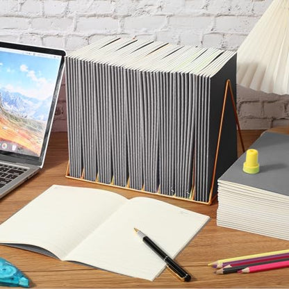 Handepo 100 Pack A5 Composition Notebooks Bulk 5"x8" Wide Ruled Gray Soft Cover Journals, 60 Pages Journals Bulk School Supplies for Students Classroom Office - color: Gray, size: A5