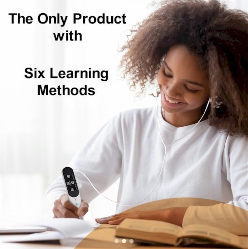 Rocket Pen Reading Tutor–Scans Any Surface, Six Decoding Tools–Pink Case | Make reading your new superpower - color: Pink Case