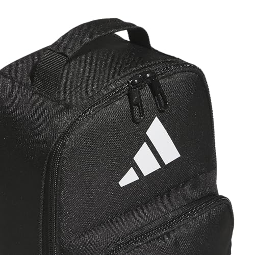 adidas Kids Santiago Lunch Bag for Girls & Boys – Insulated Cooler Lunchbox, 8L - color: 4.0/Black/ White