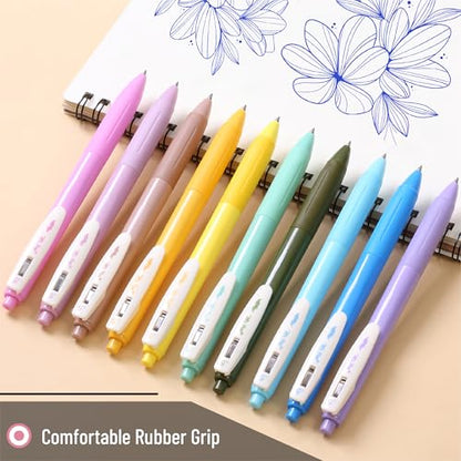 Mr. Pen- Retractable Gel Pens, 10 Pack, Light Vintage Ink | Fine Point 0.5 mm, Fast Dry, Smooth Writing, Cute Pens for Drawing, Writing Planner and School Supplies