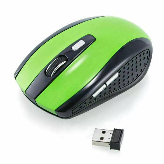 Wireless Mouse - Wireless Mouse for Laptop, 2.4GHz Wireless Mouse with USB Receiver, Ergonomic Mouse with 1600 DPI Optical Resolution, Compatible with Computer & Chromebook - color: Green