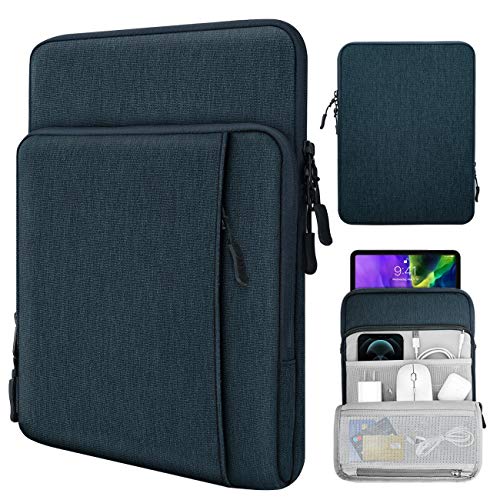 TiMOVO 9-11" Tablet Sleeve Multi-Pocket for iPad A16 Tab, Indigo | Protective Carrying Bag with Multi Pockets, Fits iPad 11" A16 2025, 10th Gen 10.9"/10.2", Air 11/5th/4th, Tab A9+ 11" - color: Indigo, size: 9-11 Inch