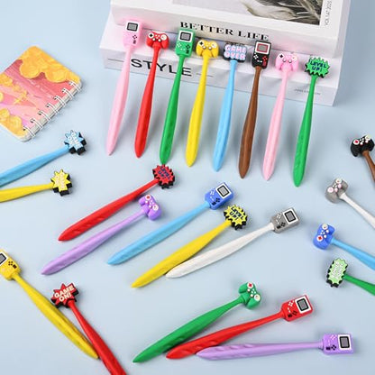 48 Pcs Video Games Bobblehead Eraser for Pencils Kawaii Erasers Cute Supplies Fun Cartoon Erasers Supplies Birthday Gifts - style: Video Games