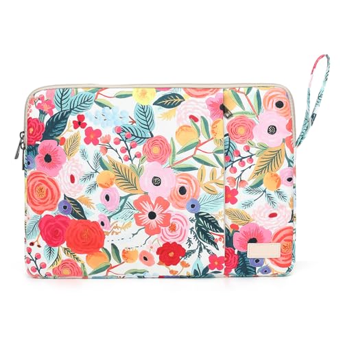 Laptop Sleeve 13.3 inch14 Inch, 15.6inchWater Resistant Traveling Computer Cover with Handle, Shockproof Protective Carrying Laptop Case (Y8-Garden Rose, 12.5 inch-13.5 inch) - color: Y8-Garden Rose, size: 12.5 inch-13.5 inch