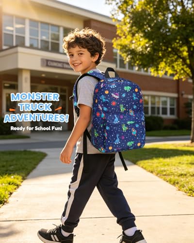 CAMTOP Backpack for Kids, Boys Girls Preschool Backpacks with Lunch Box Toddler Kindergarten School Bookbag Set (Blue Dinosaur 10) - color: Blue Dinosaur 10