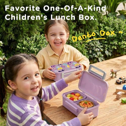 JXXM Lunch Box for Kids With 8oz Soup Thermo, Leak-proof Lunch Container with 2 Compartments, Thermo Food Jar Food Containers for Back to School Girls Boys (Purple Mermaid) - color: Purple Mermaid