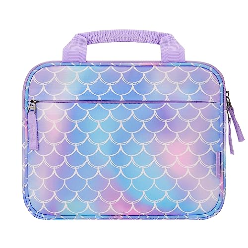 Choco Mocha Kids Tablet Sleeve Bag for Boys & Girls, (10-12.5Inch) - color: Mermaid-purple 10inch, size: 10inch(10.5 x 8.5 x 1.3)