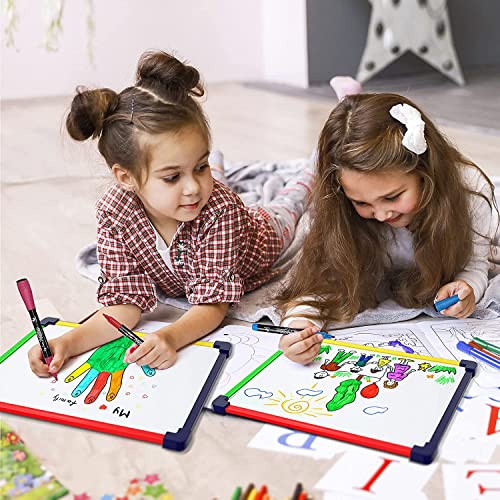 5 Pack Small White Board Dry Erase Board for Kids Portable 9"x12" Drawing Magnetic Mini Whiteboard White Board for Students Teachers School Supplies Lapboard Small Dry Erase Board for Kids & Erasers - style: Set of 5 Boards & Erasers