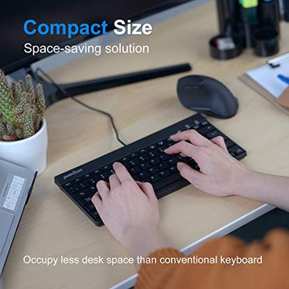 Perixx PERIBOARD-426 Wired Mini Low Profile Keyboard (Wired USB), US English Layout (11665) - style: wired - USB