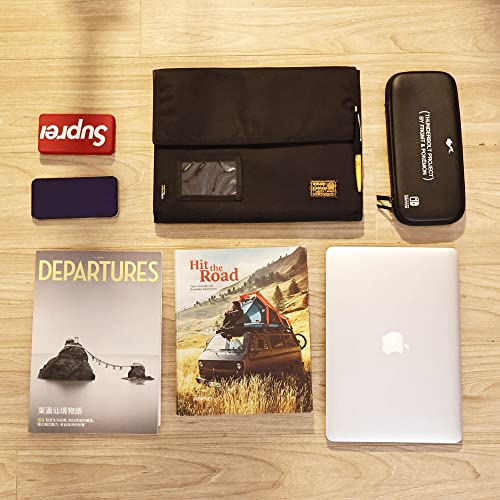 Rough Enough Accordion Expanding File Folder Important Document Organizer Storage with 7 Pockets for Home Office Travel Black Cordura