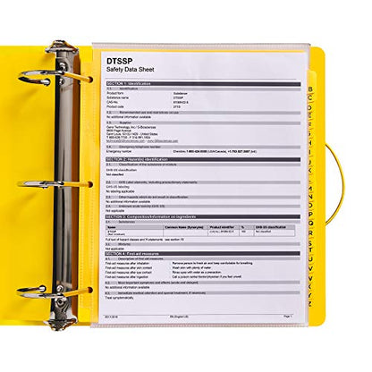 Avery UltraDuty SDS Binder Kit, 3 Inch 3 Ring Binder, A-Z Dividers, Sheet Protectors (77714) - size: 3", style: Ultra-Duty/Bundle
