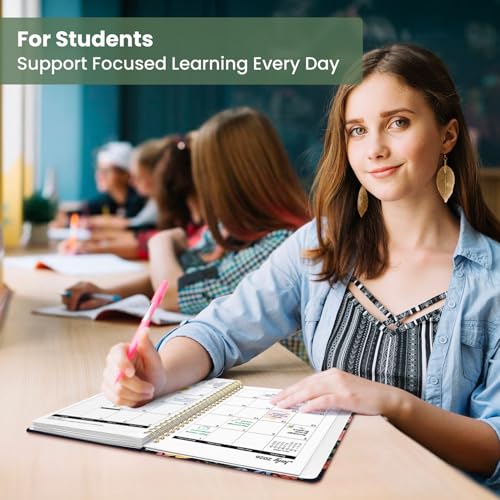 Planner 2026-2027, Academic Year Monthly and Weekly Calendar Planner, Jul 2026 - Jun 2027, Hardcover Teacher Student Planning Agenda book with Tabs, Perfect for School Office Supplies, 6.3" x 8.5" - Garden Bird - color: C-Garden Bird, size: (6.3"x8.5")a5