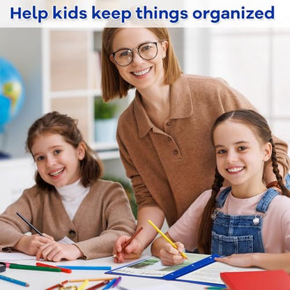 Henoyso 24 Pcs Dark Blue Plastic Folders with Clear Front Pocket and 3 Prong Take Home Plastic 2 Pocket Folder Back to School for Students Parent Teacher Communication for School Office - color: Dark Blue