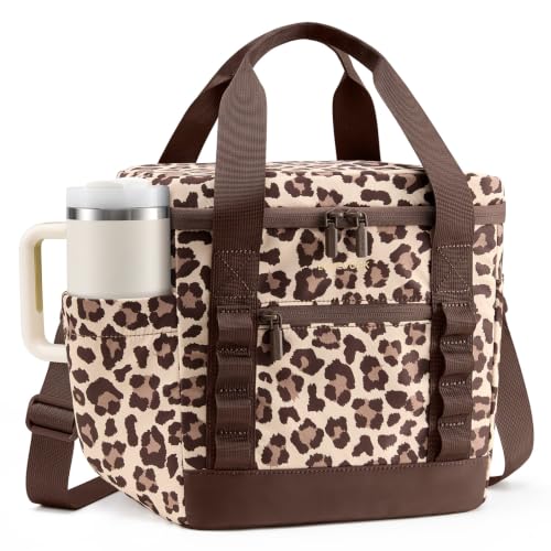LOVEVOOK Insulated Lunch Bag for Women men, Large Leakproof Adult Lunch Box | 180° Wide Opening, Fits 40oz Cup, Heat-Sealed Leakproof, 4-Layer Thermal Insulation, Multi-Functional DIY Webbing - color: Multicolor, size: Large-11L