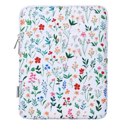 Dadanism 9-11 Inch Tablet Sleeve Bag Carrying Case for iPad (A16) 11th Gen 11", iPad 10th Gen 10.9" Air 5/4, iPad Air/Pro 11", iPad 9/8/7th 10.2", Galaxy Tab A11+ Plus 11"/S9 FE, Tab M11 11", Flowers - color: Flowers, size: 9-11 inch