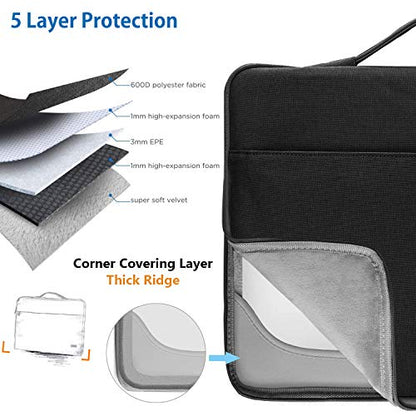 Hseok Laptop Sleeve 13-14 Inch Case Briefcase Compatible with MacBook Neo Pro 14 M5/M4/M3/M2/M1, All Models 13.3 Mac Air/Pro, XPS 13 14, Most Popular 13"-14" Notebooks,B01K01 - color: B01K01, size: 13"-14"